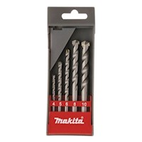 Set brocas p/concreto 5 PCs 4x70, 5x85, 6x110, 8x110, 10x110